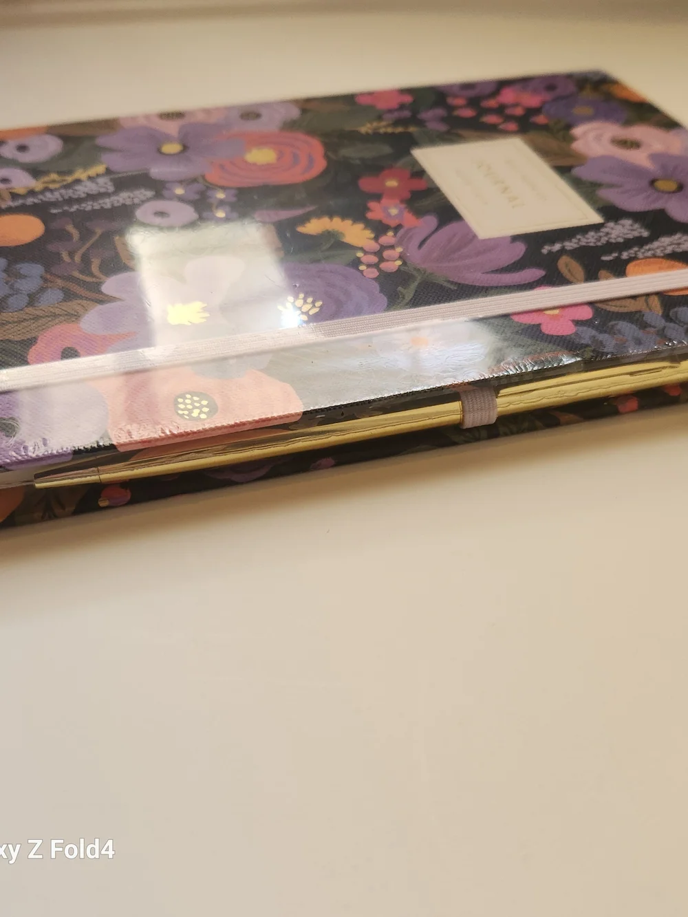 Rifle Paper Co. Garden Party Violet Journal & Gold Pen Set NWT Hardcover 144 Pgs